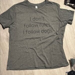 Gray Dog Lover T-Shirt